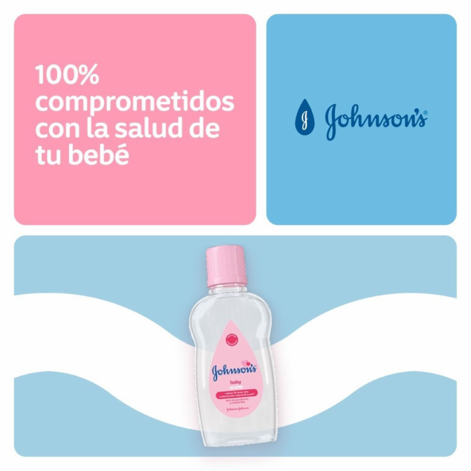 Aceite Corporal Para Bebé Original JOHNSON’S 100 Ml