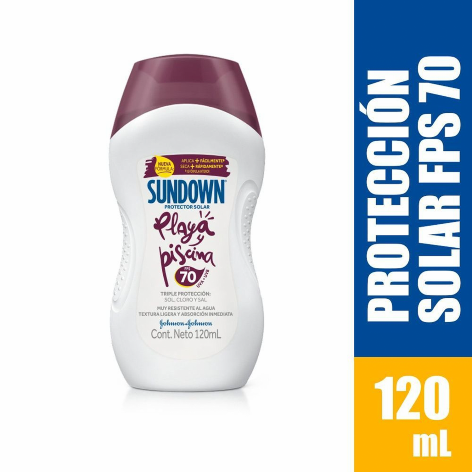 Protector Solar Playa Y Piscina Spf70 SUNDOWN 120 Ml
