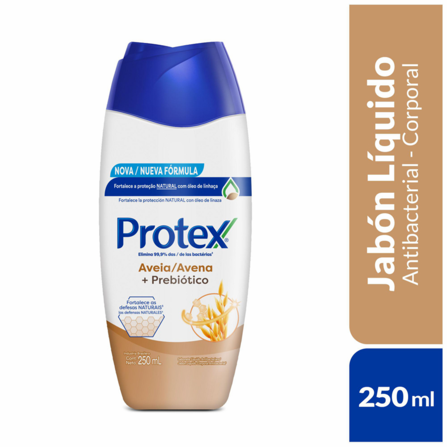Jabón Líquido Antibacterial De Avena PROTEX 250 Ml