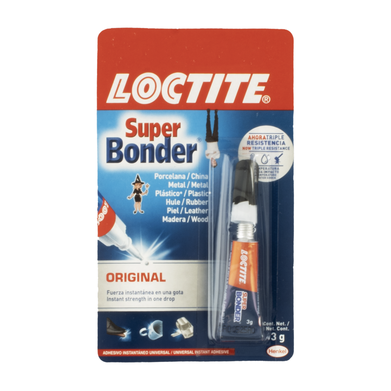 Pegamento Loctite Original SUPER BONDER 3 G