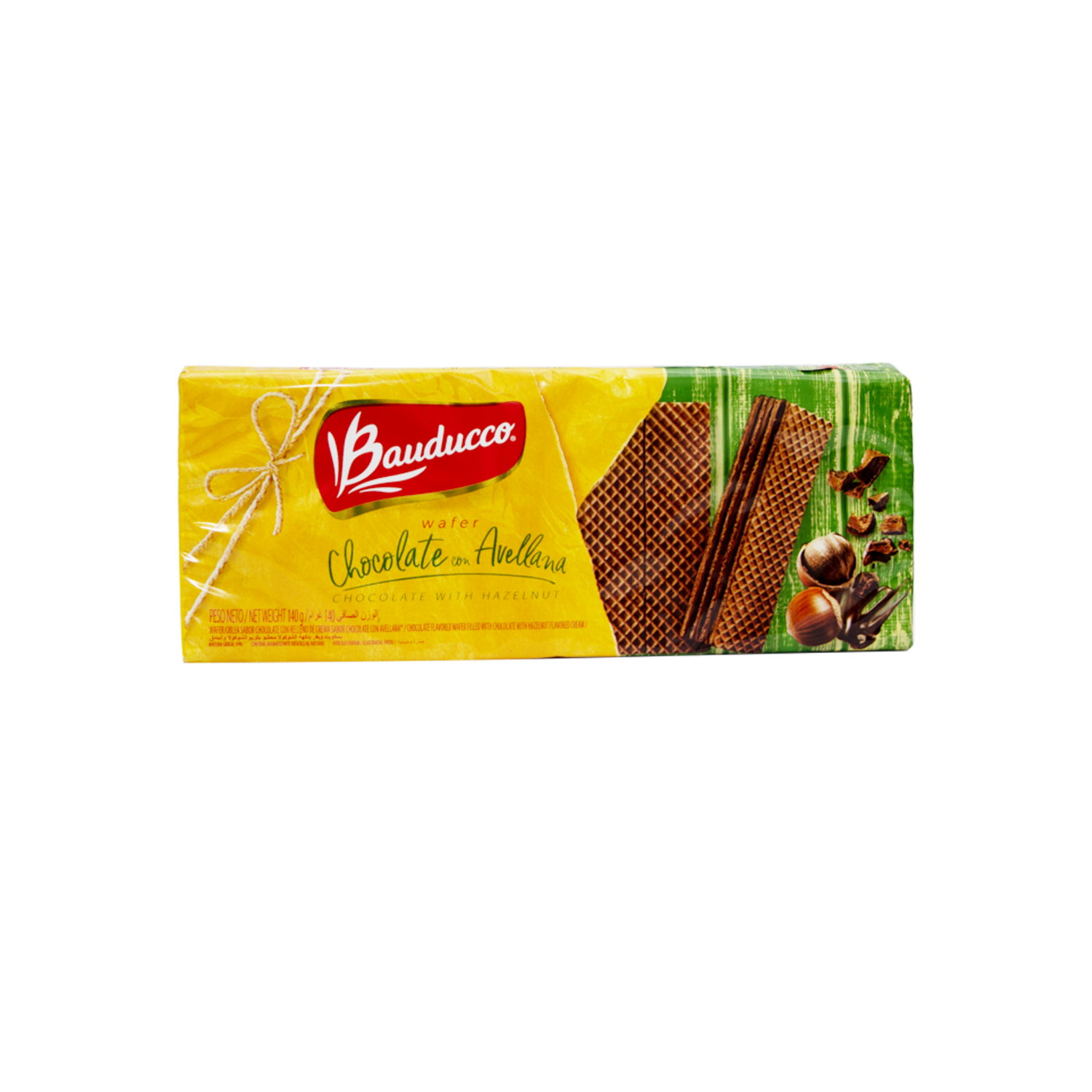 Galletas Dulces Wafer De Chocolate  Avellana BAUDUCCO 140 G