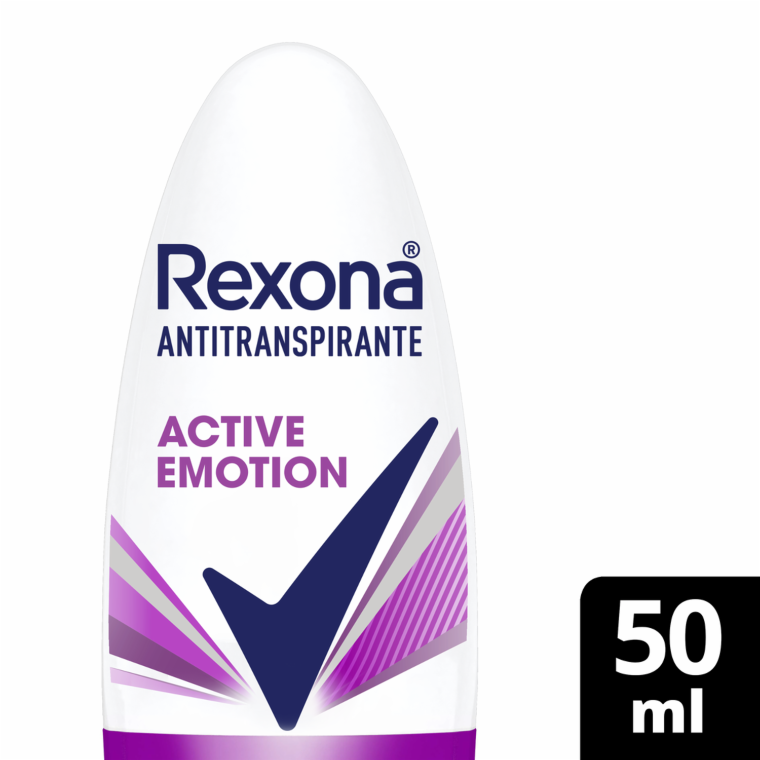 Desodorante En Roll On Para Dama Active Emotion REXONA 50 Ml