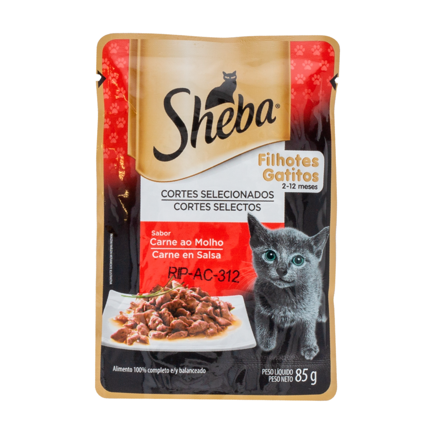 Alimento Para Gatos Húmedo Filete De Carne En Salsa SHEBA 85 G