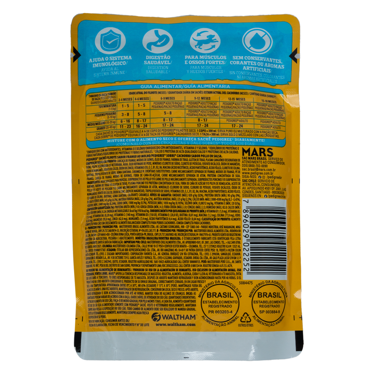 Alimento Húmedo Para Perros Cachorro Pollo En Salsa PEDIGREE 100 G