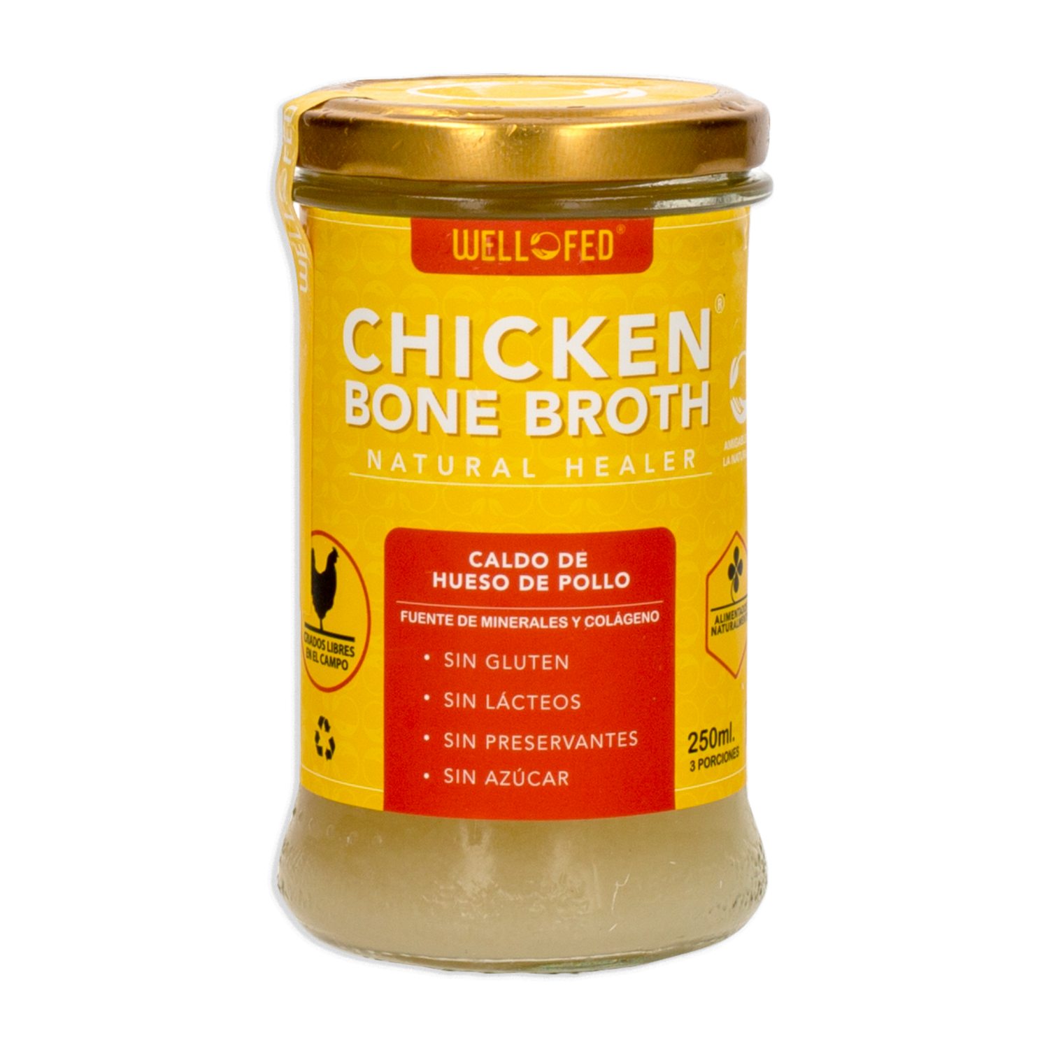 Caldo De Hueso De Pollo CHICKEN BONE BROTH 250 Ml