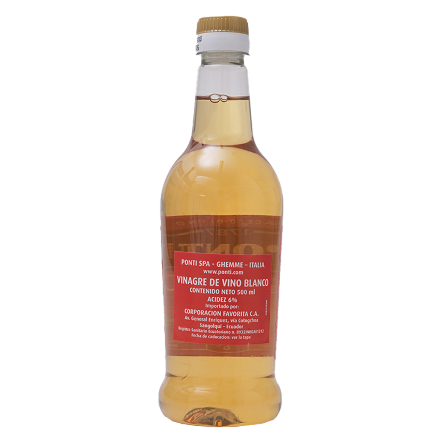 Vinagre De Vino Blanco PONTI 500 Ml