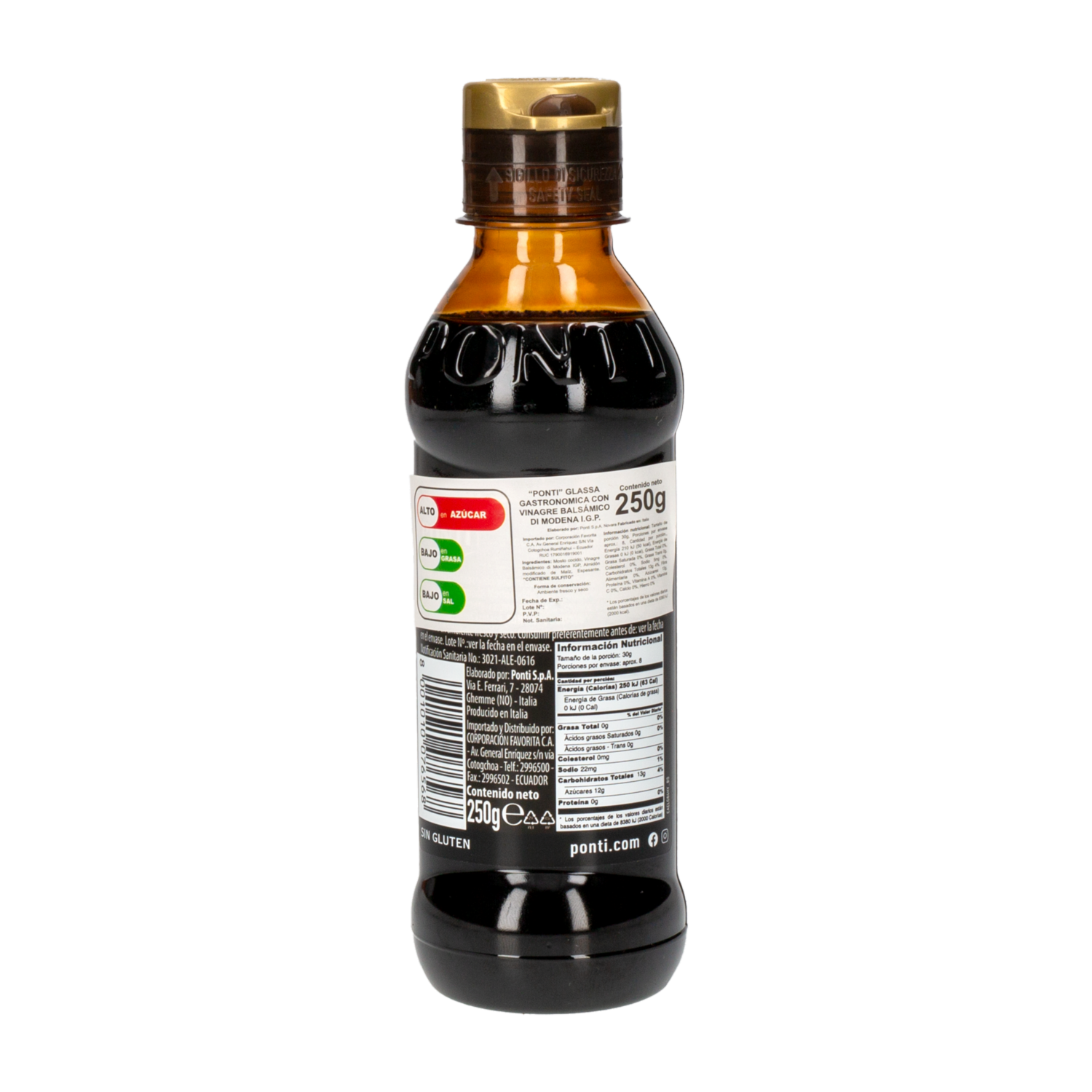 Vinagre Balsámico Di Modena PONTI 250 Ml