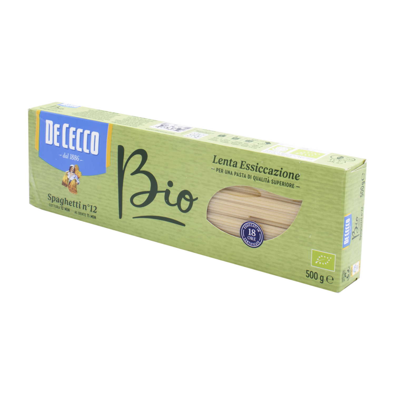 Spaghetti Biológico DE CECCO 500 G