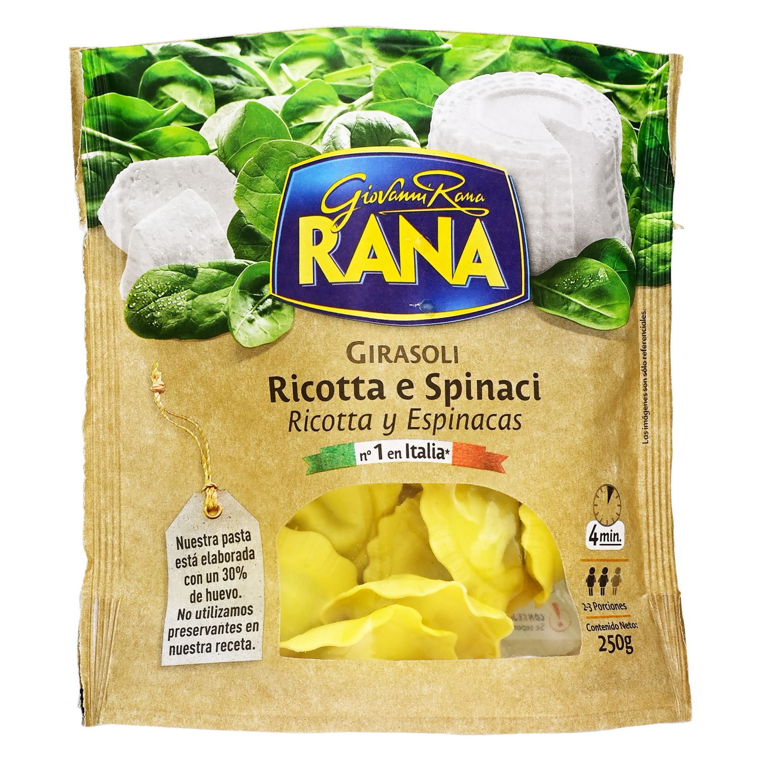 Girasoli Requesón Y Espinaca GIOVANNI RANA 250 G