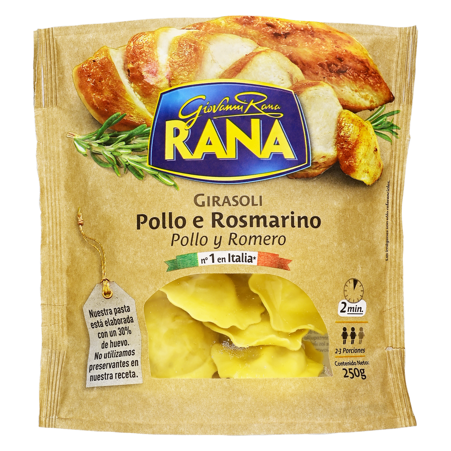 Girasoli Pollo, Mascarpone Y Romero GIOVANNI RANA 250 G