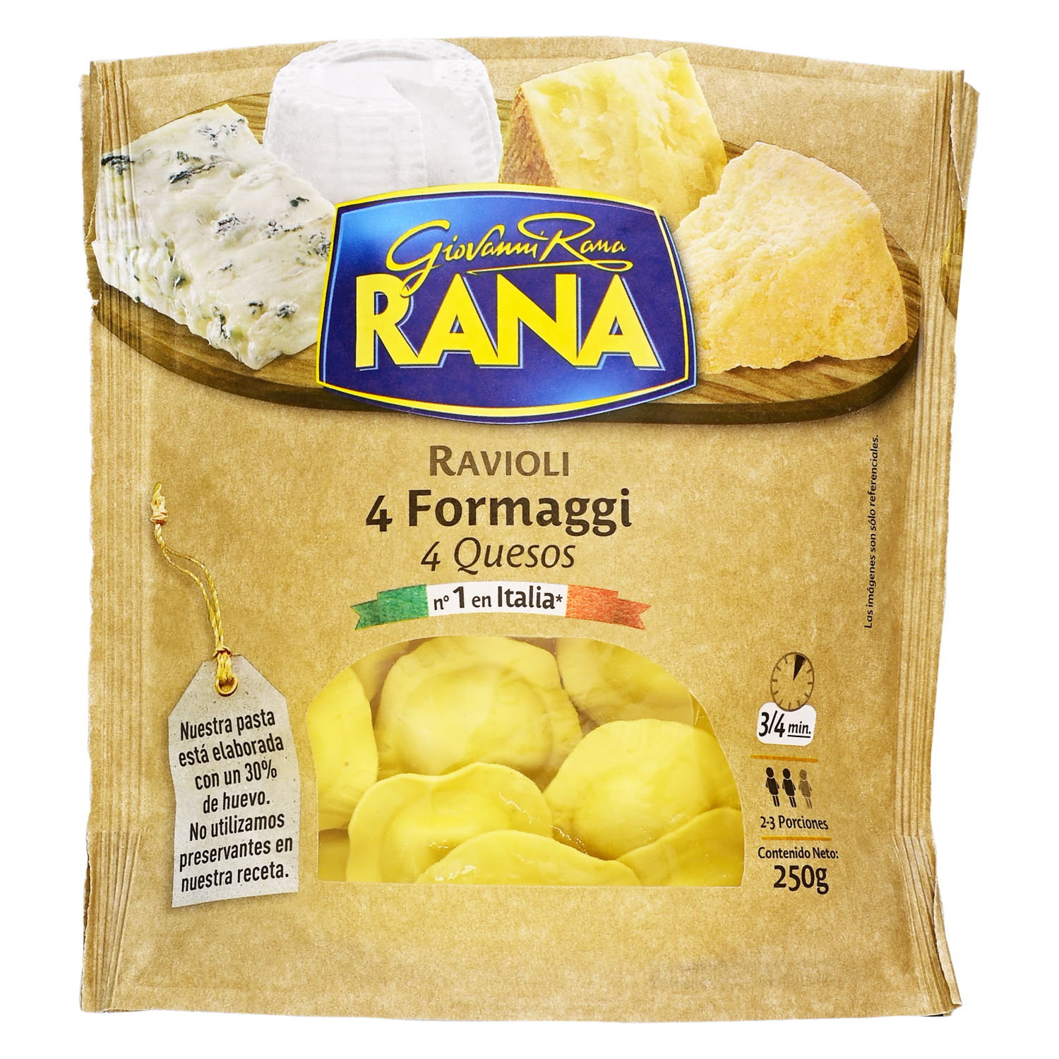Ravioli Ricotta 4 Quesos GIOVANNI RANA 250G