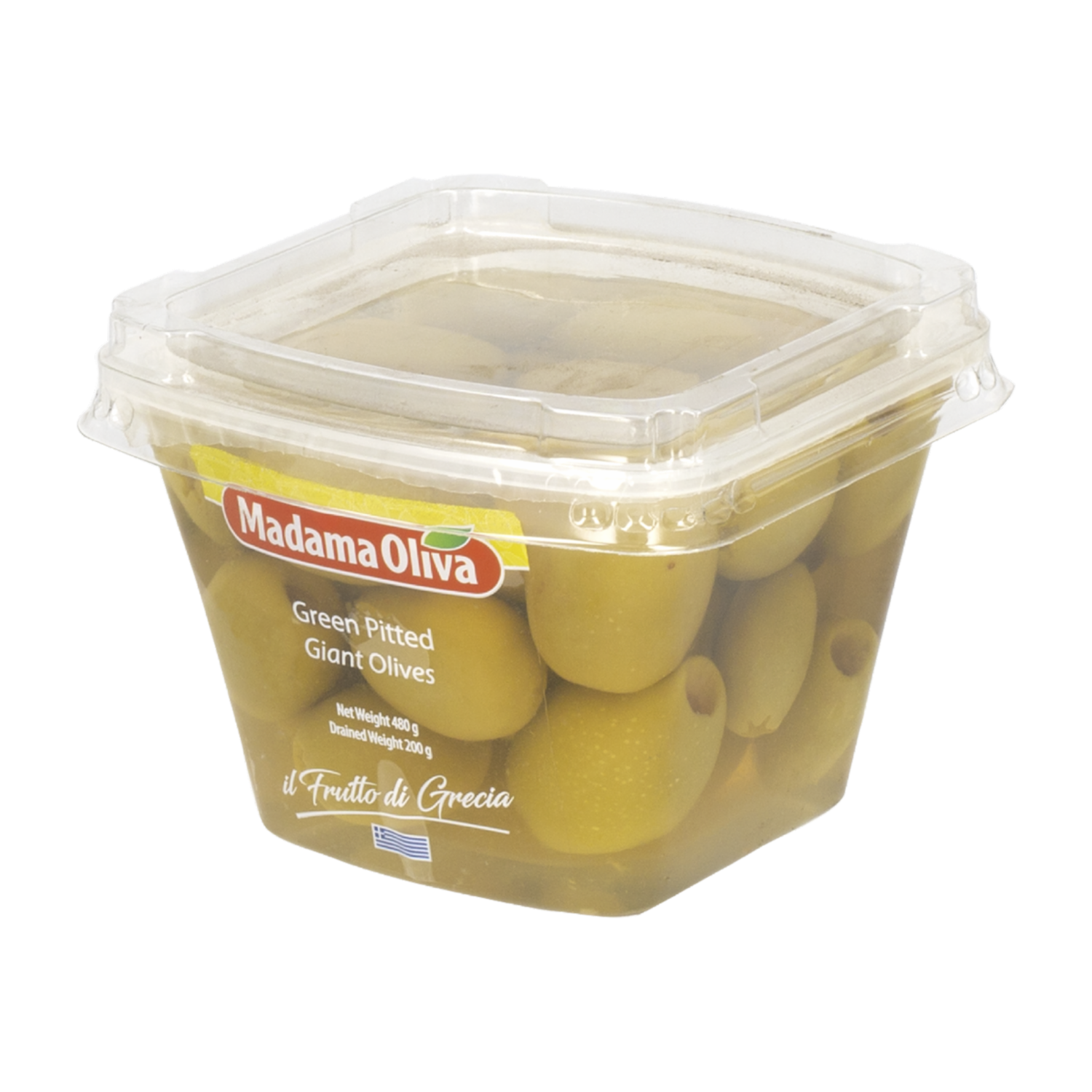 Aceitunas Verdes Gigante Sin Hueso En Salmuera MADAMA OLIVA 200 g