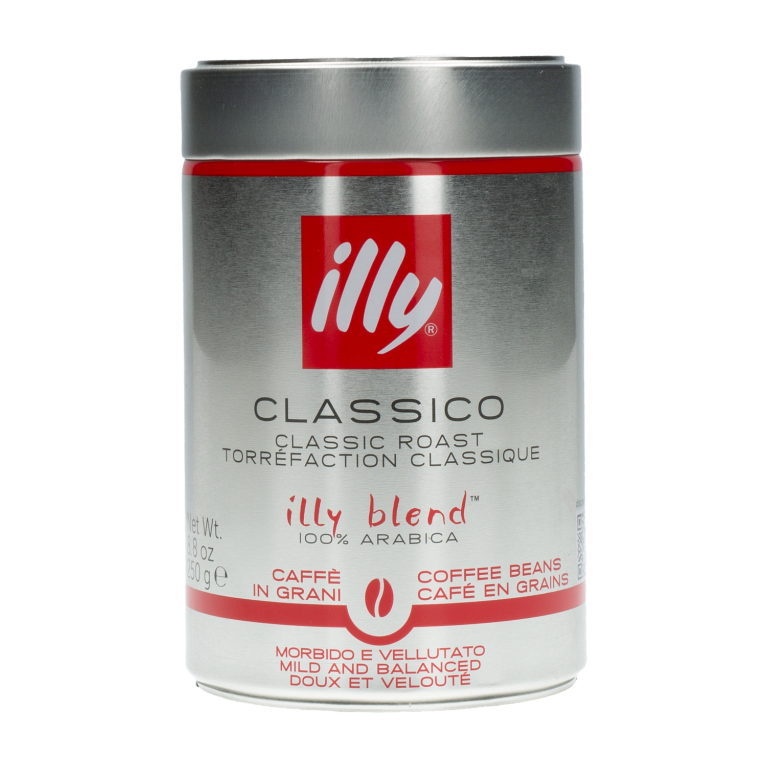 Café En Grano Tostado Clásico 100 % Arábica Suave Y Equilibrado ILLY 250 G