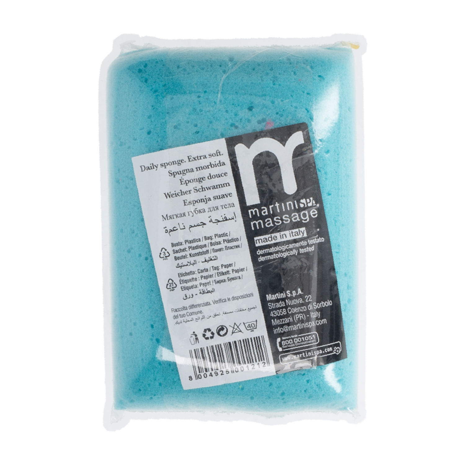 Esponja De Baño Suave Rectangular. MARTINI SPA Unidad