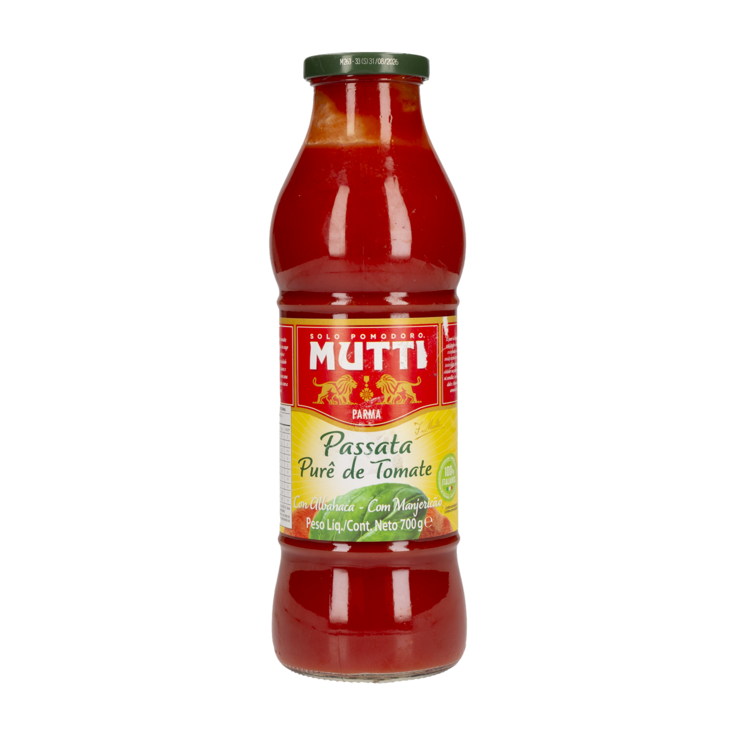 Pure De Tomate Con Albahaca Ba MUTTI 700 g