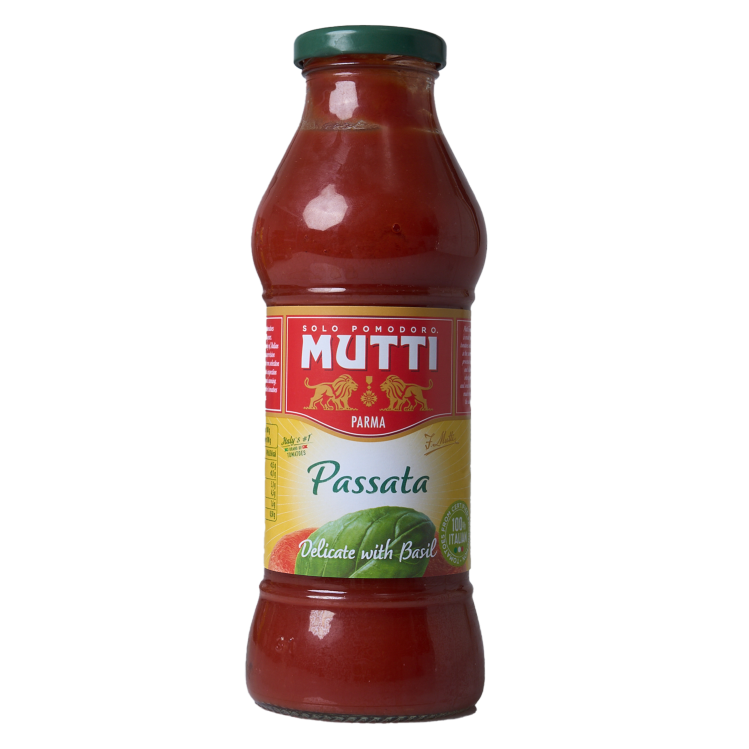 Pure De Tomate Con Albahaca MUTTI 400 Gr