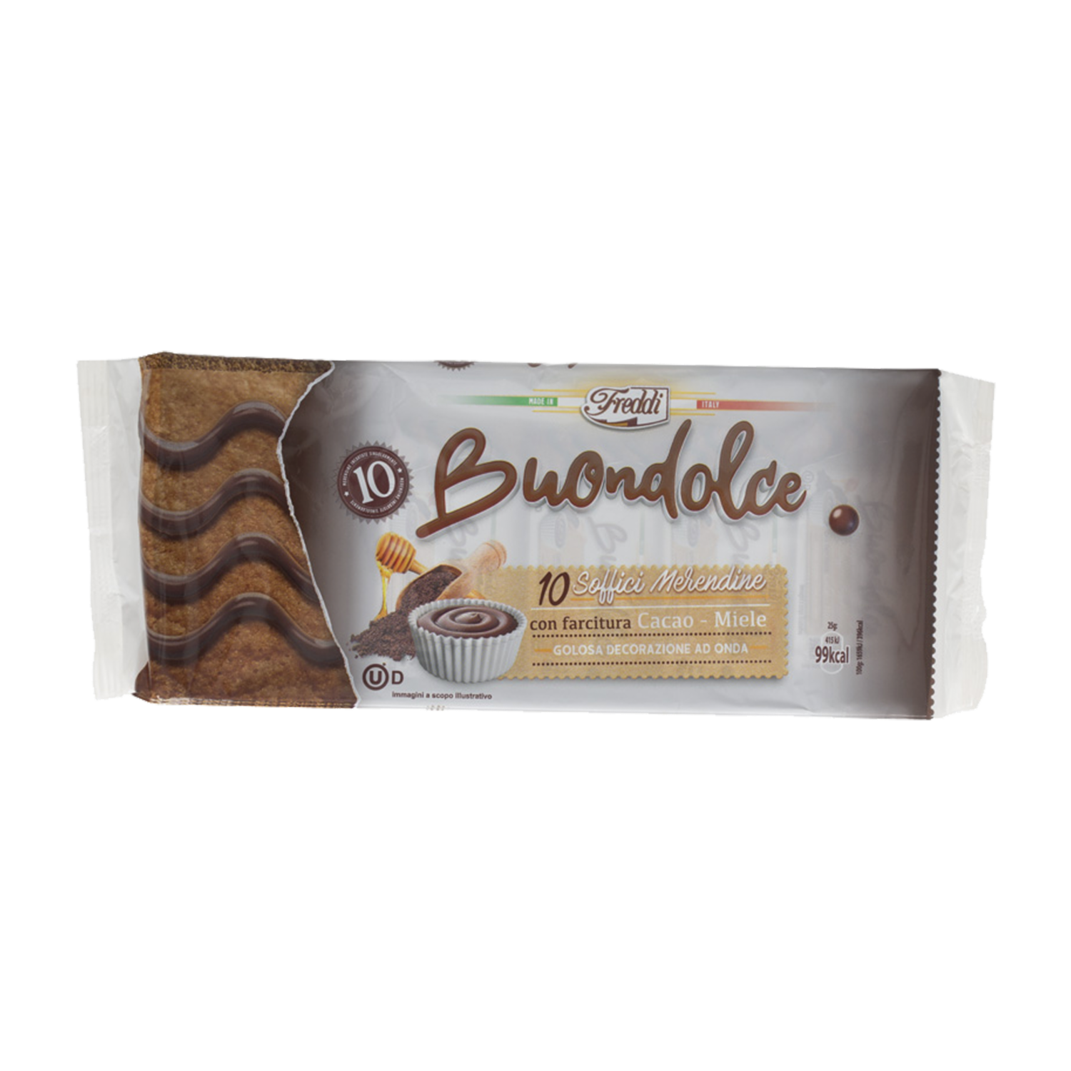 Tartita Rellena De Cacao Y Miel FREDDI 250 G