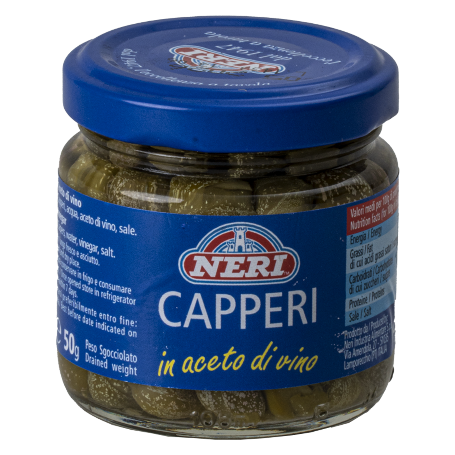 Alcaparras En Vinagre De Vino NERI 100 G