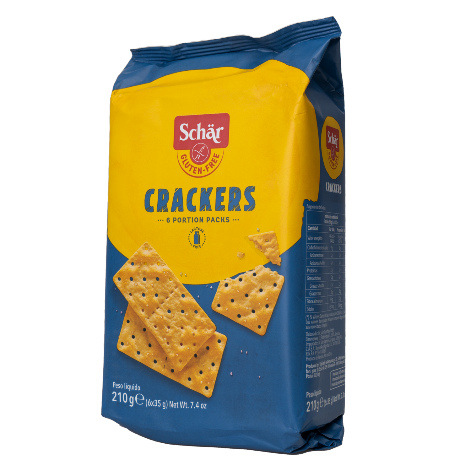 Galleta Tipo Crackers Sin Gluten SCHÄR 210 g