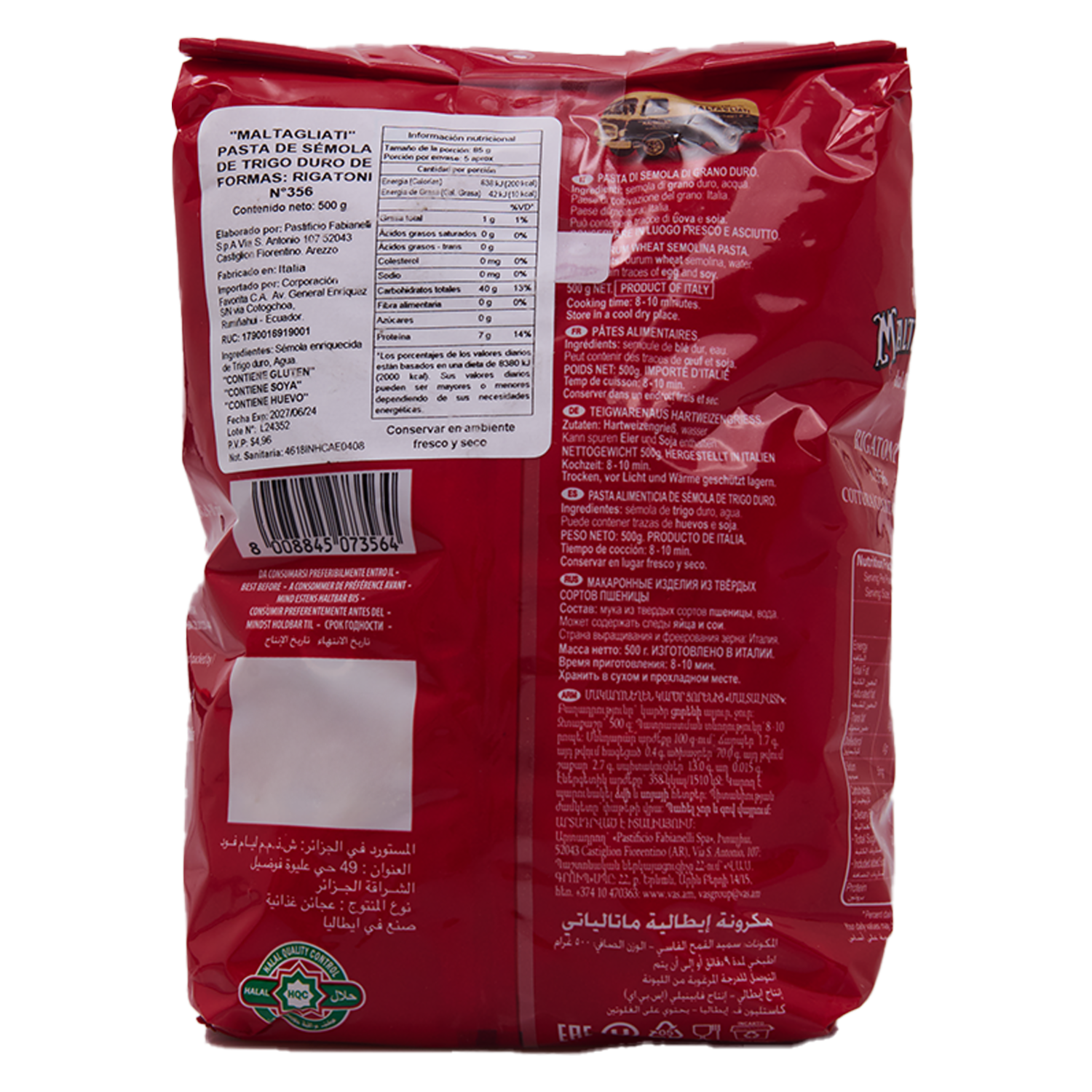 Rigatoni Pasta MALTAGLIATI 500 g