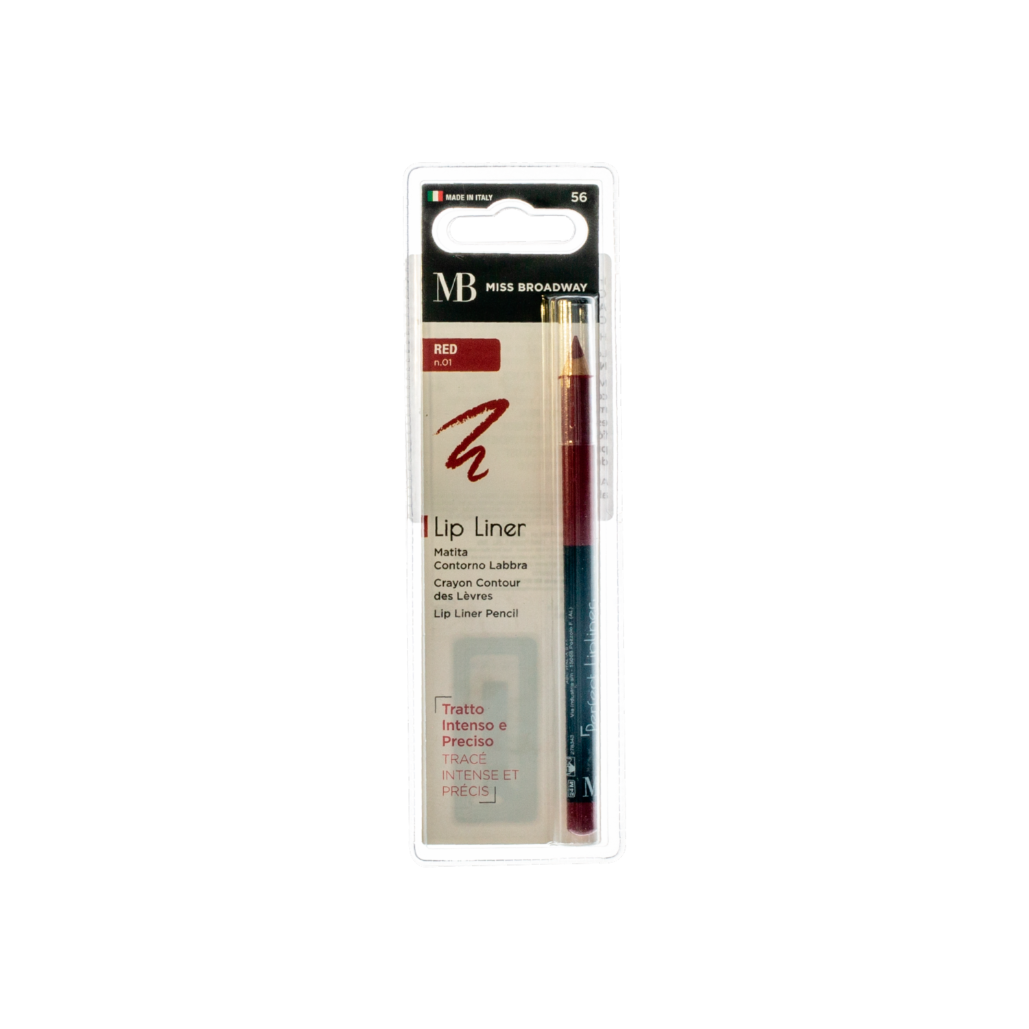 Delineador De Labios Red MISS BROADWAY 1 G