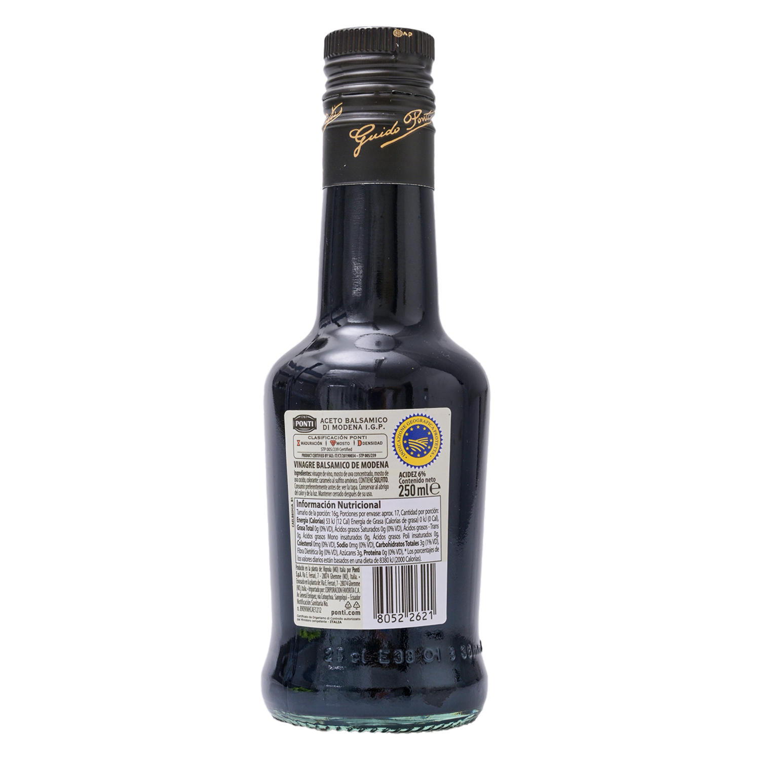 Vinagre Balsámico Modena PONTI 250 Ml