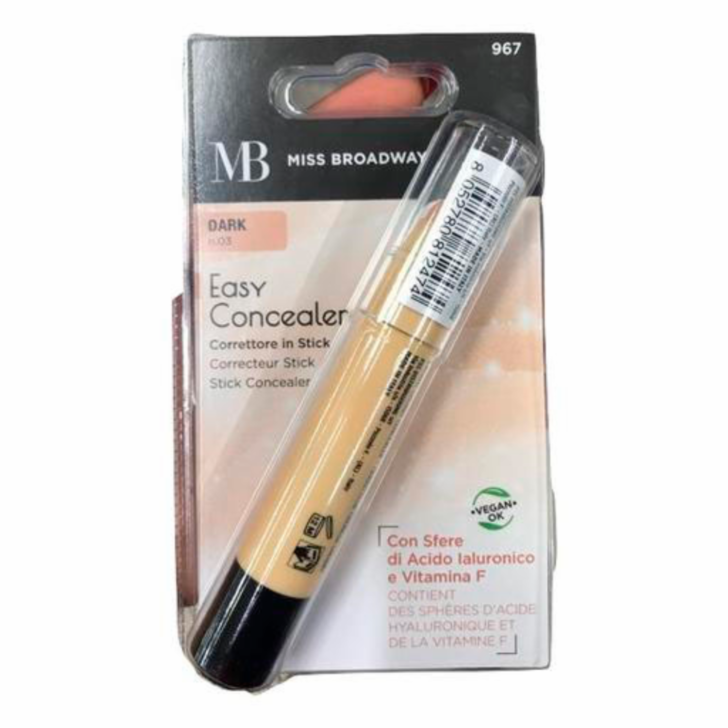 Corrector De Ojeras Tono Dark MISS BROADWAY Unidad