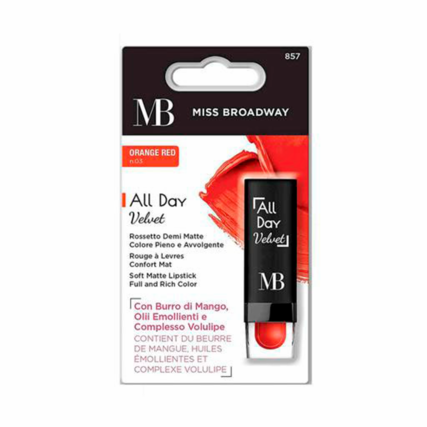 Labial En Barra All Day Velvet Matte Negro Con Rojo MAYBELLINE NEW YORK 15 Gr