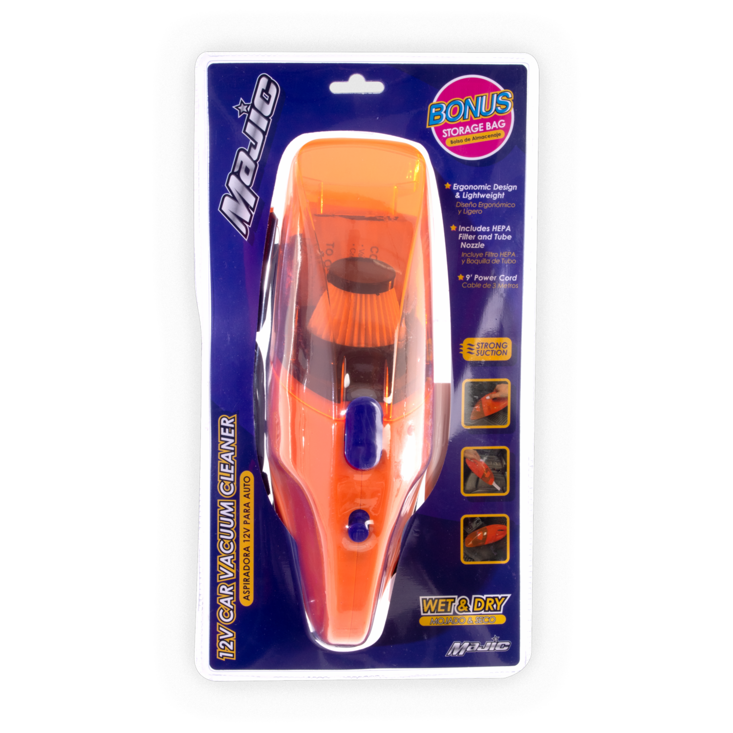 Mini Aspiradora Para Auto MAJIC 12 Voltios