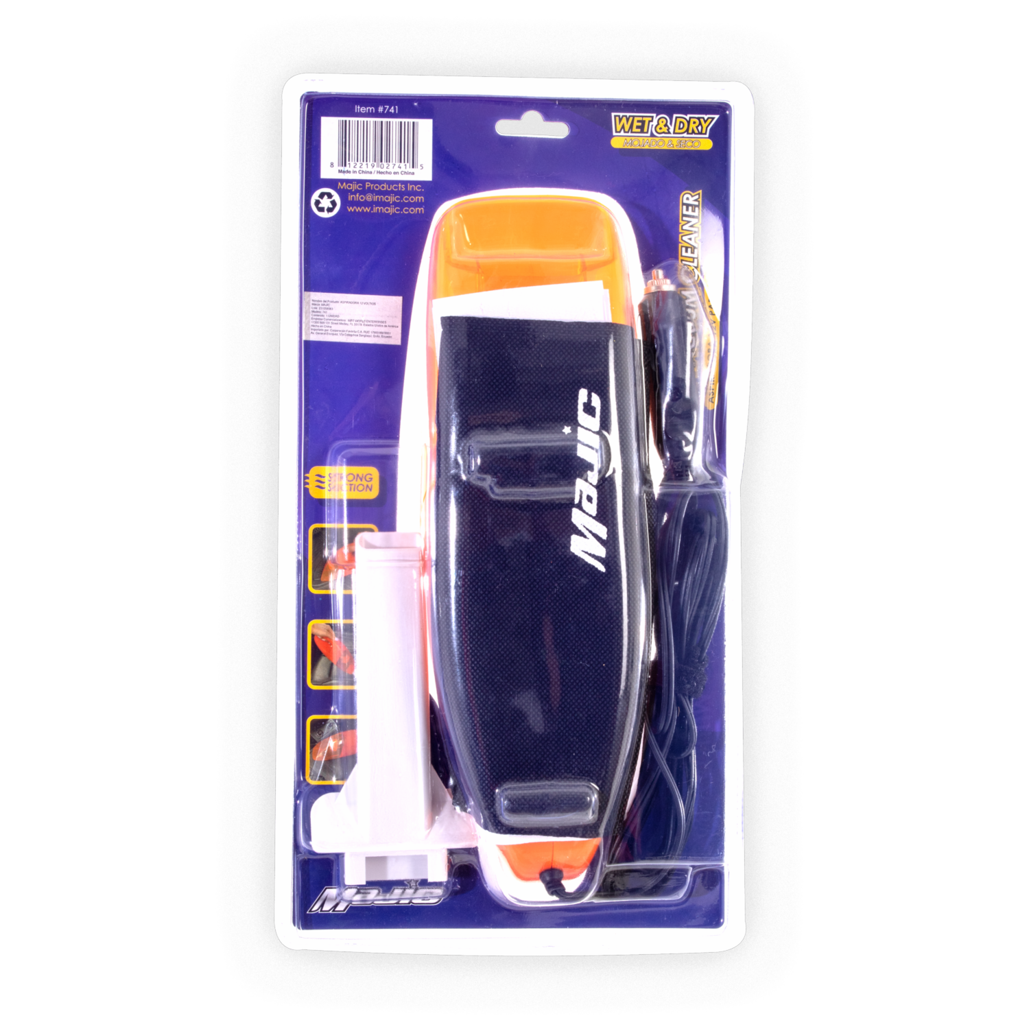 Mini Aspiradora Para Auto MAJIC 12 Voltios