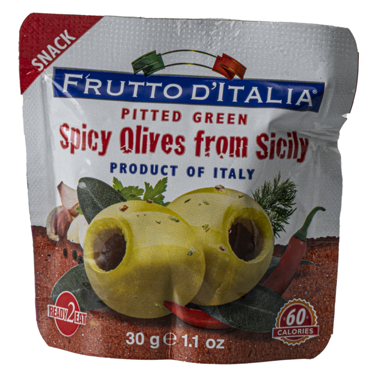 Aceitunas Verdes Sin Hueso Picante FRUTTO D’ITALIA 30 G
