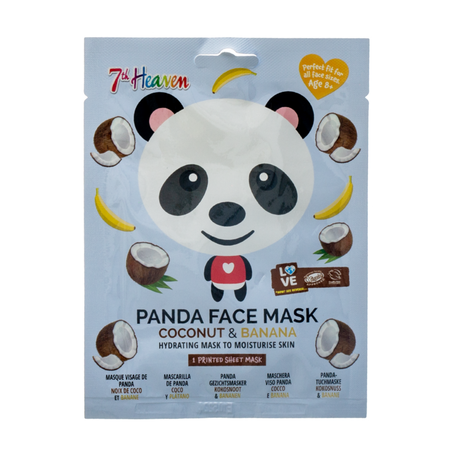 Mascarilla Facial De Coco Y Banana 7TH HEAVEN Unidad