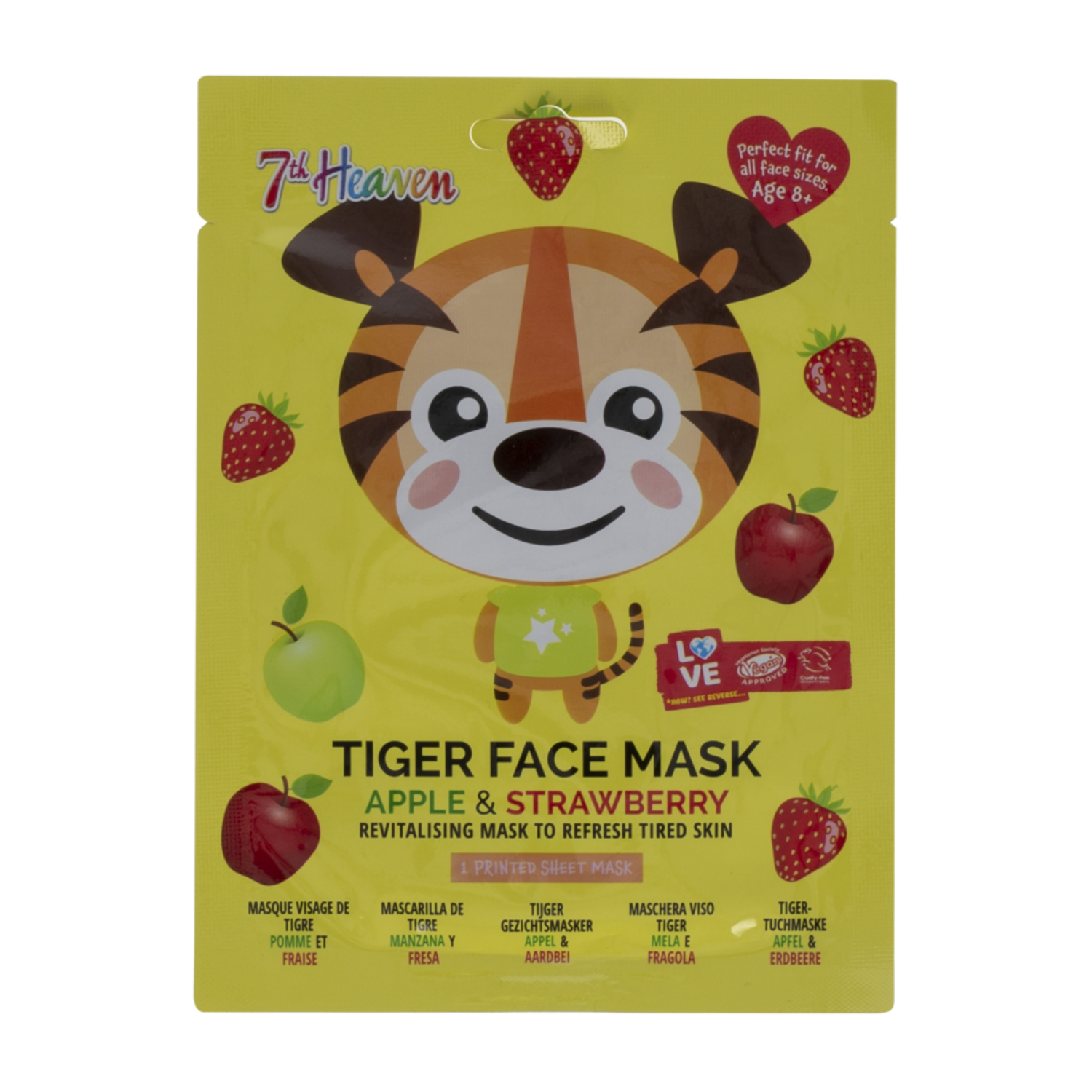 Mascarilla Facial De Manzana Y Frutilla 7TH HEAVEN Unidad