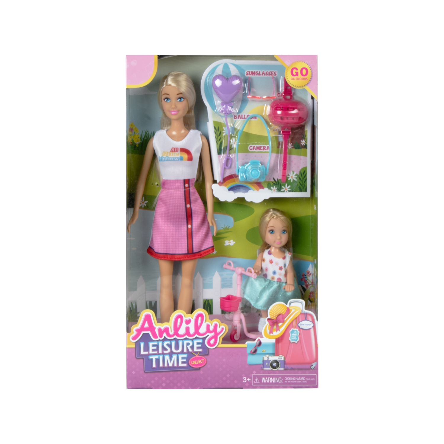 Set De Juego Muñecas Con Scooter ANLILY Incluye Accesorios