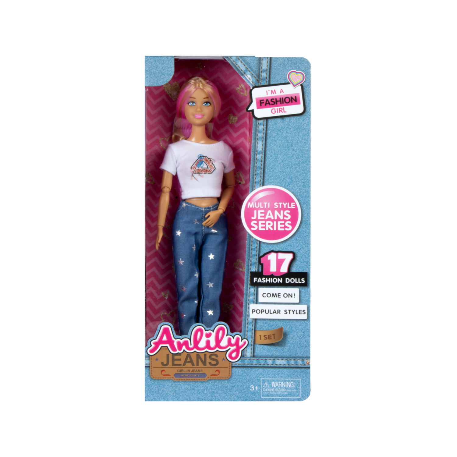 Muñeca Tipo Barbie Fashionista ANLILY Jeans