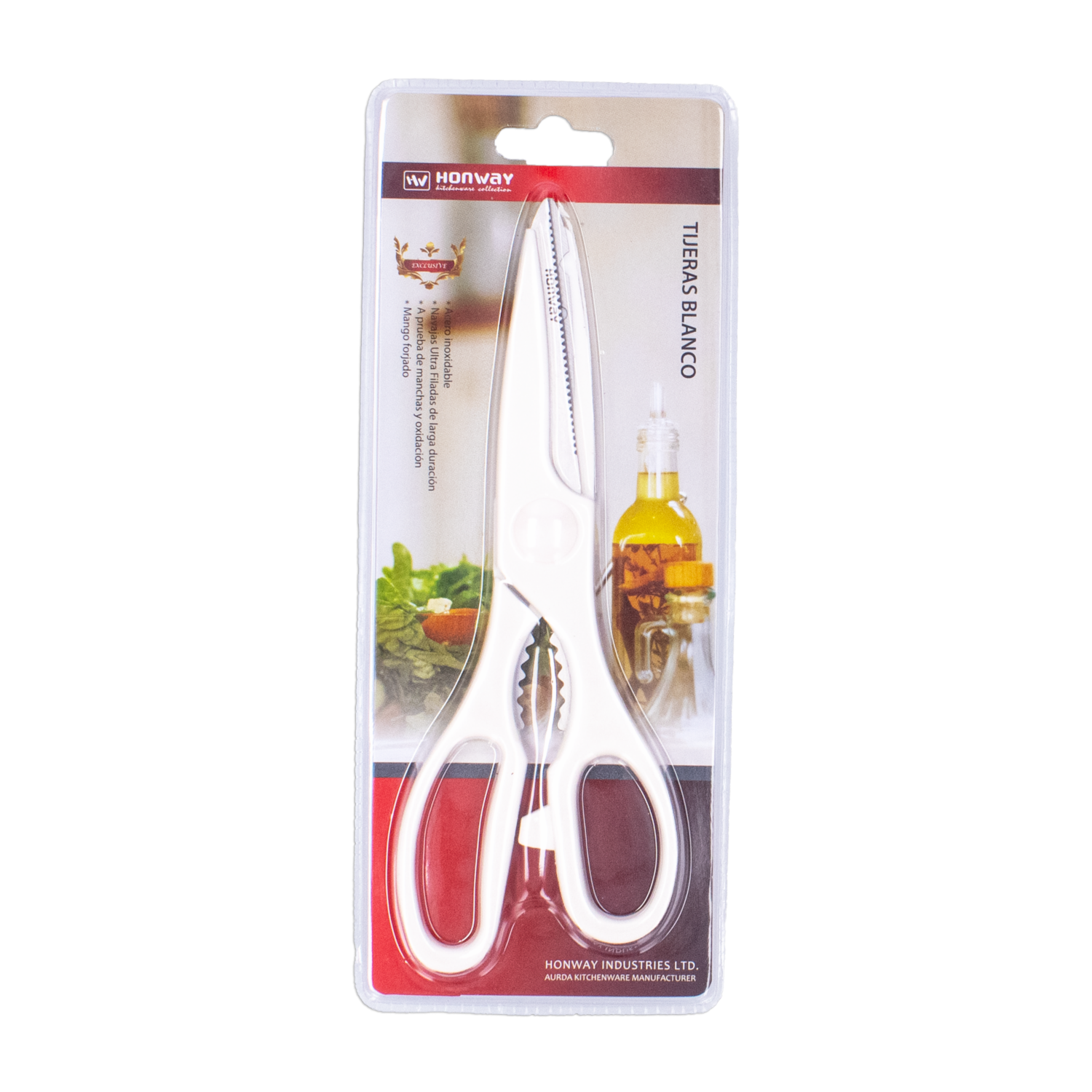 Tijeras Para Cocina Color Negra HONWAY Unidad
