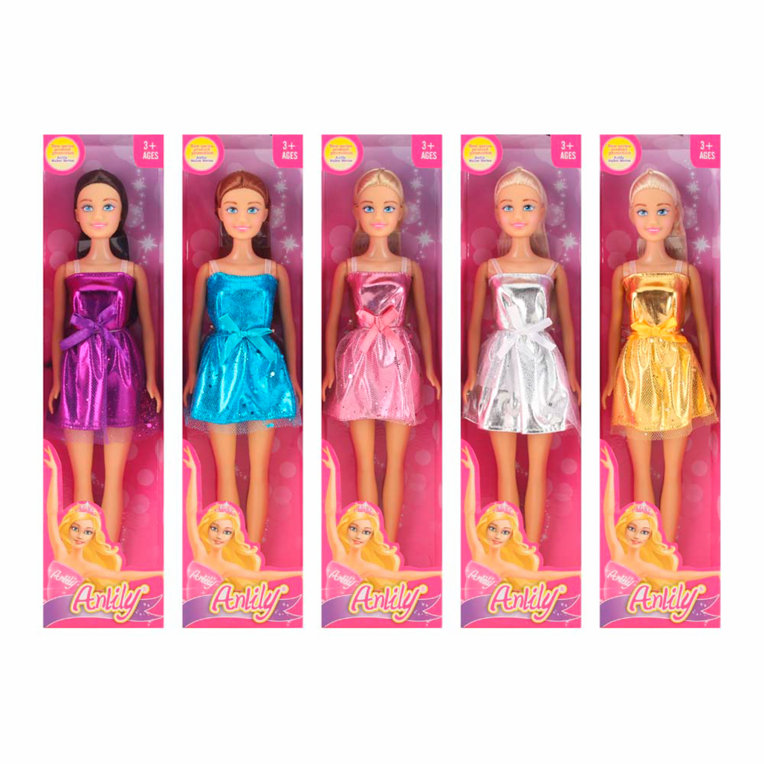 Muñeca Tipo Barbie Fashionista ANLILY Modelos Surtidos