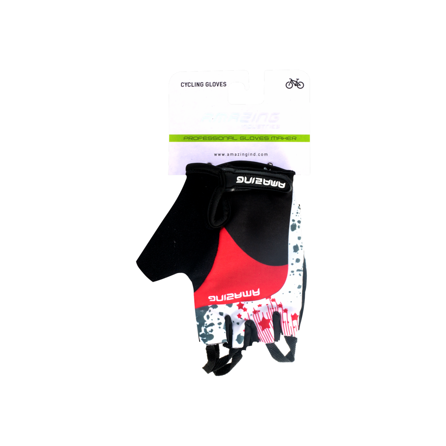 Guantes De Ciclismo Mujer Rosado Blanco  NegroMissy Concept AMAZING PEQUEÑO