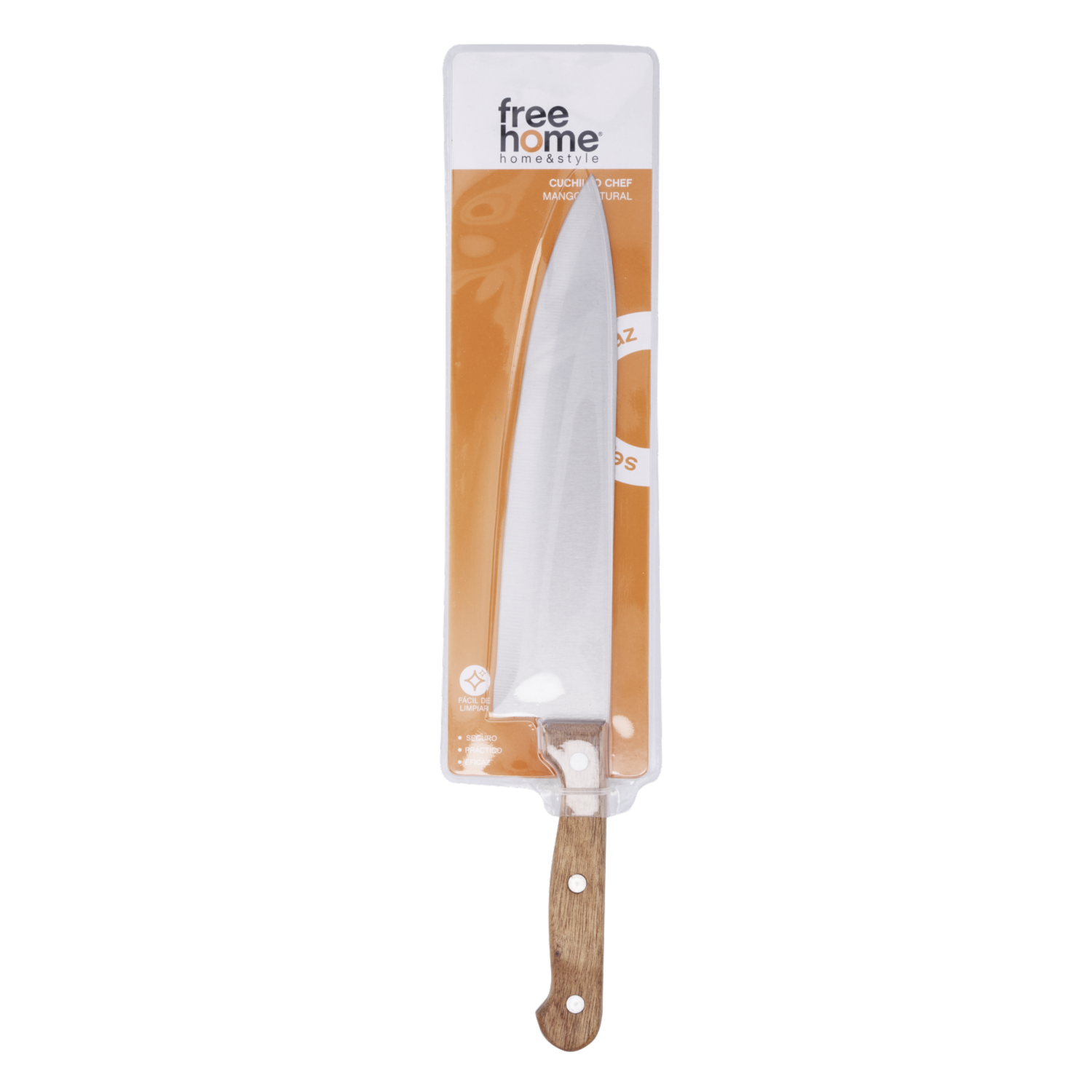Cuchillo Para Chef Color Negro FREE HOME Mediano