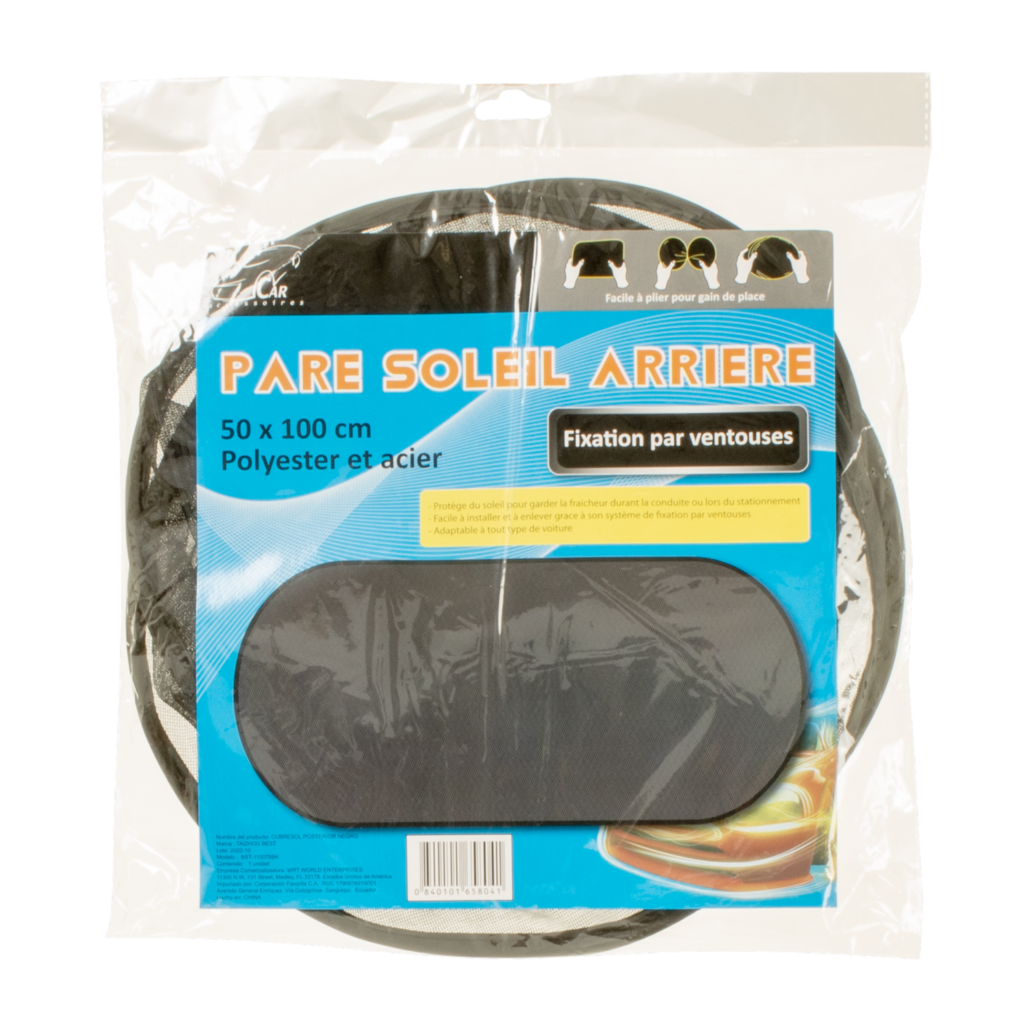 Cubre Sol Para Auto Posterior Color Negro TAIZHOU 1.00u