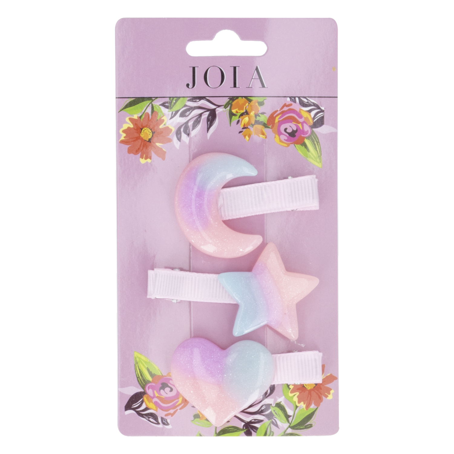 Vinchas De Cabello De Niña Luna, Corazón Y Estrellas JOIA Diseño De Luna, Corazón Y Estrellas Por 3 Unidades