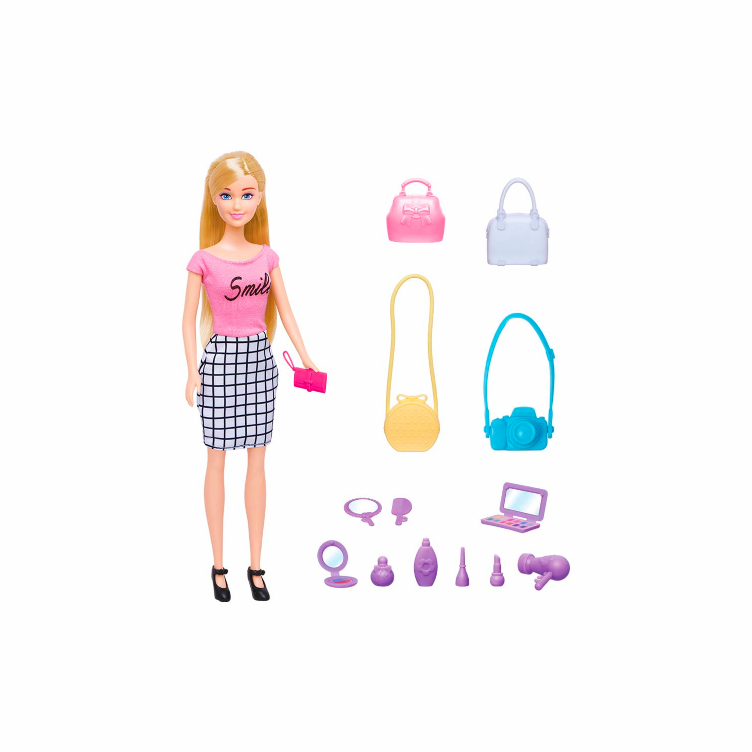 Set De Juego Muñeca Tipo Barbie ANLILY Incluye Accesorios