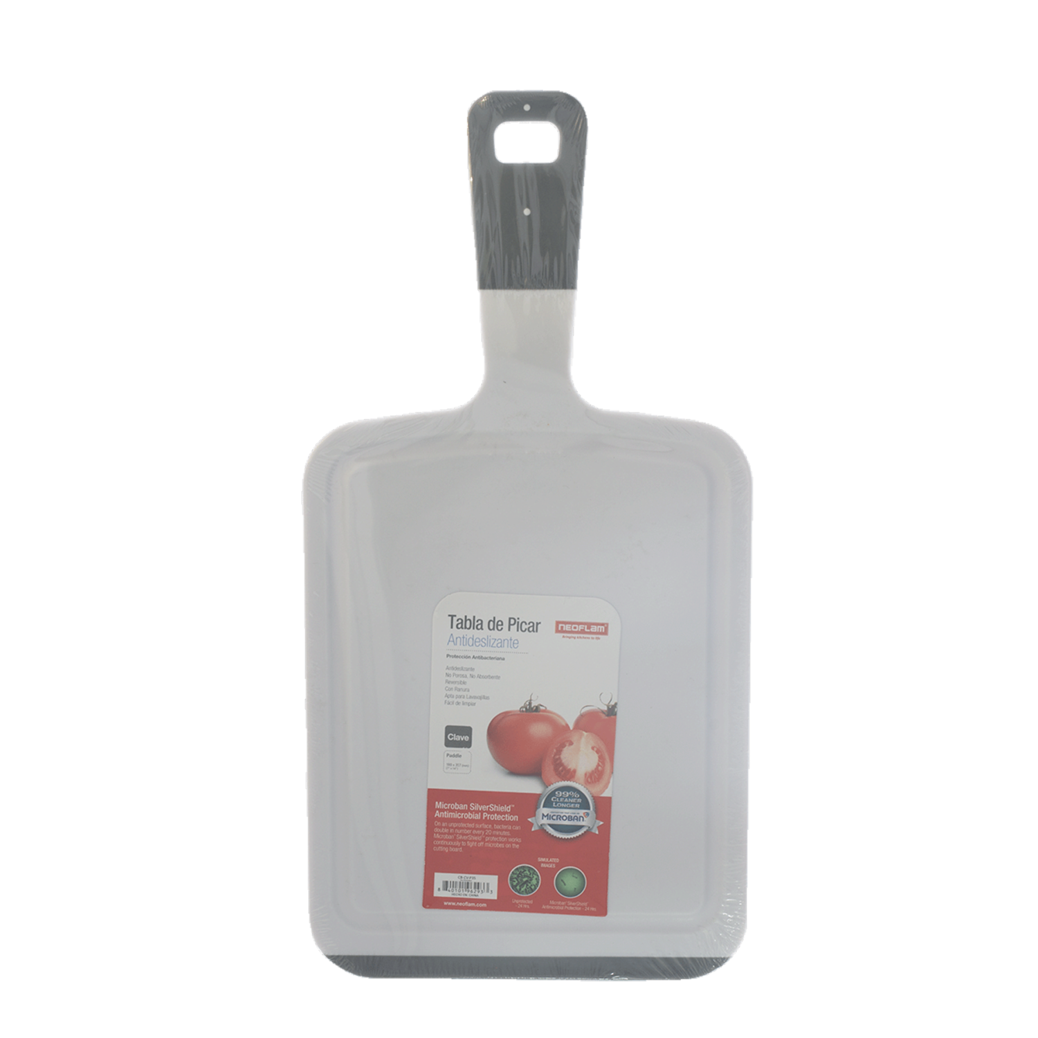 Tabla De Picar Color Blanca Con Mango NEOFLAM Unidad