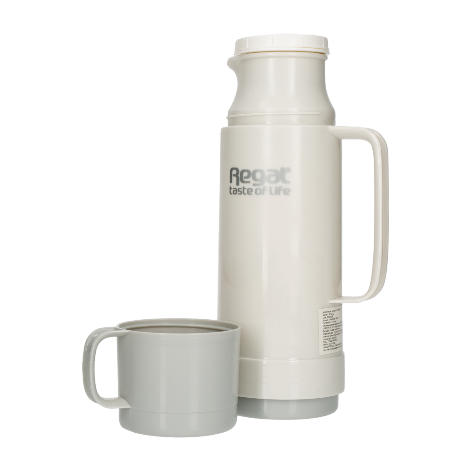 Termo Con Taza Color Gris REGAL Unidad