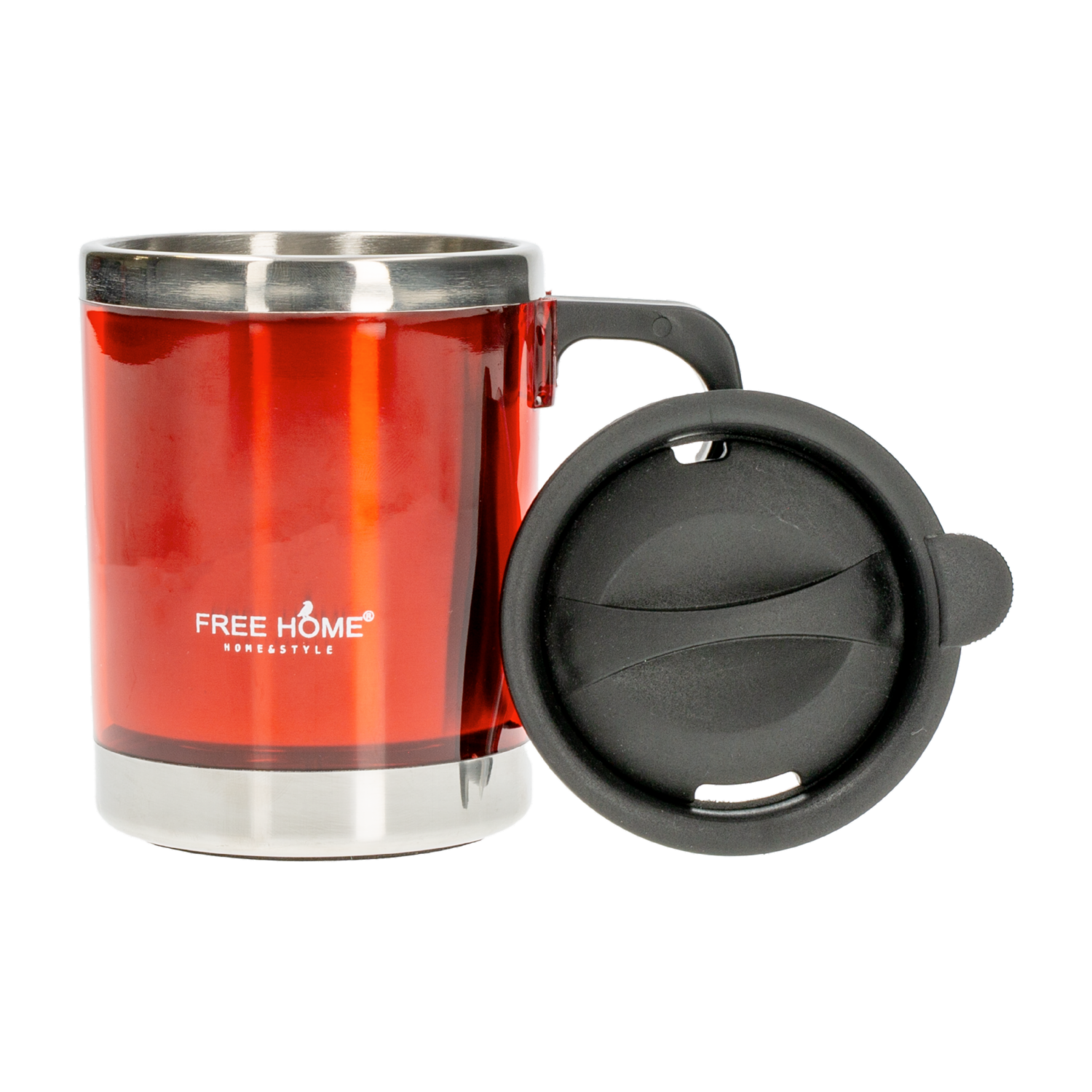 Jarro Térmico Con Tapa Color Rojo FREE HOME Unidad