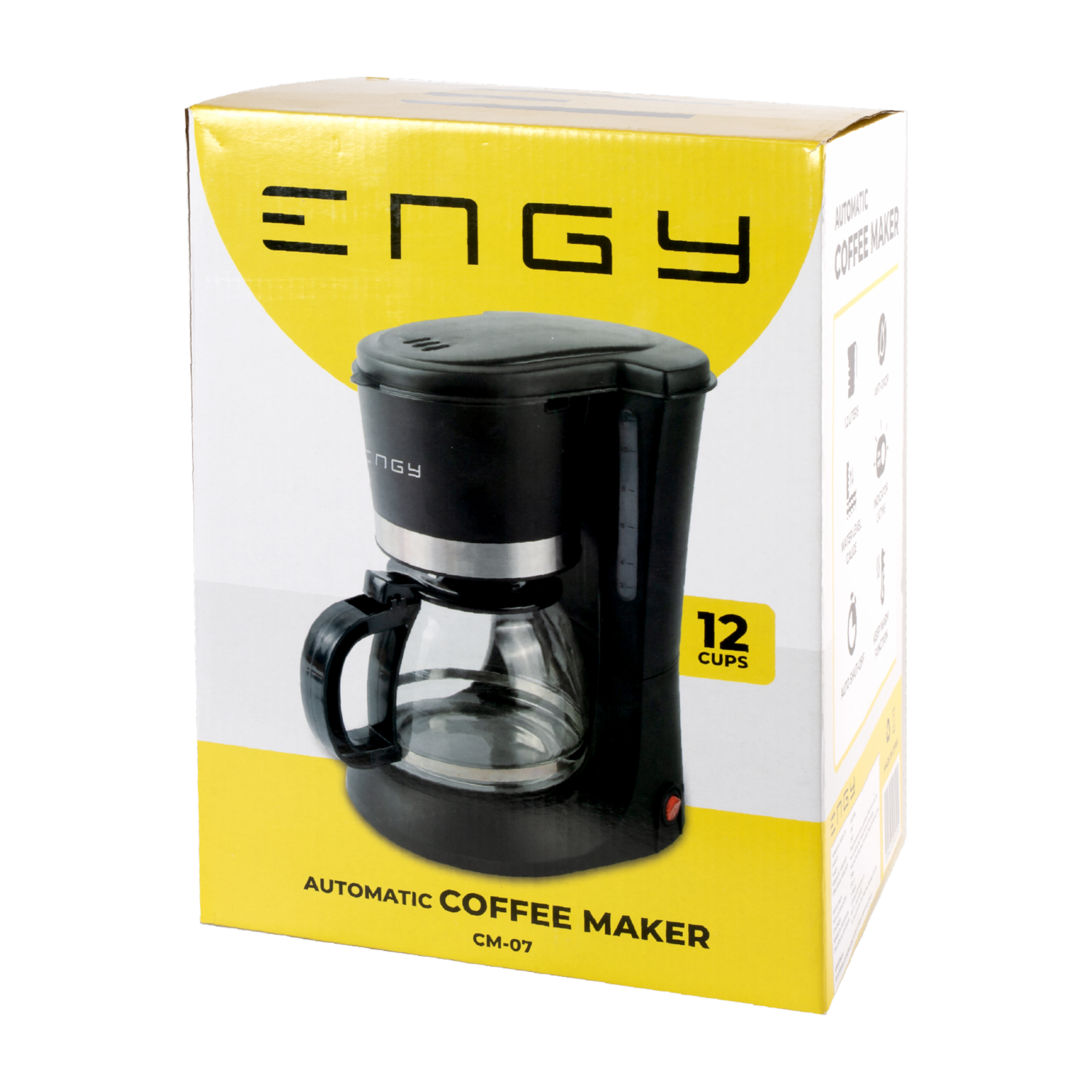 Cafetera Eléctrica Con Antigoteo CM-07 ENGY 12 Tazas