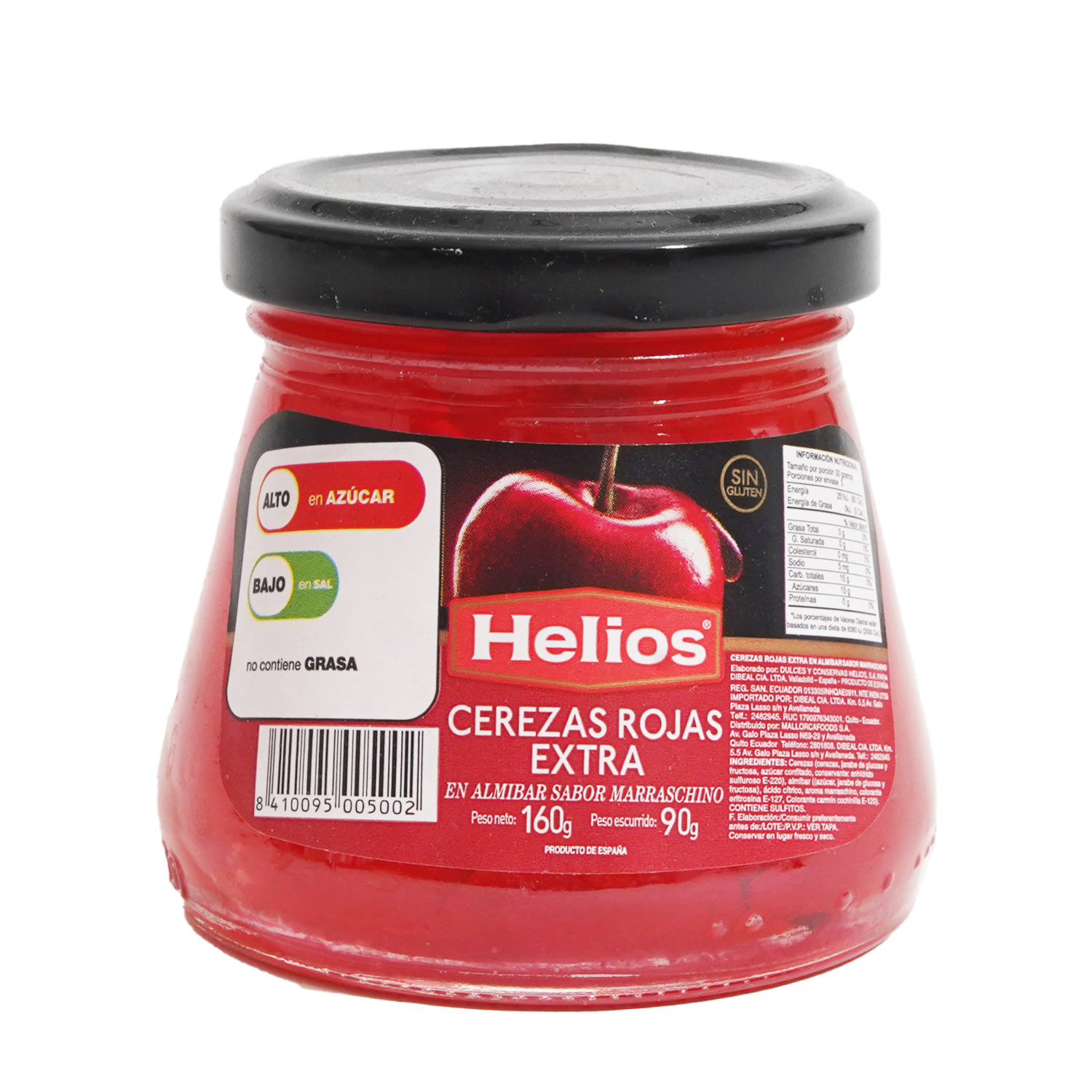 Cerezas Rojas HELIOS Frasco