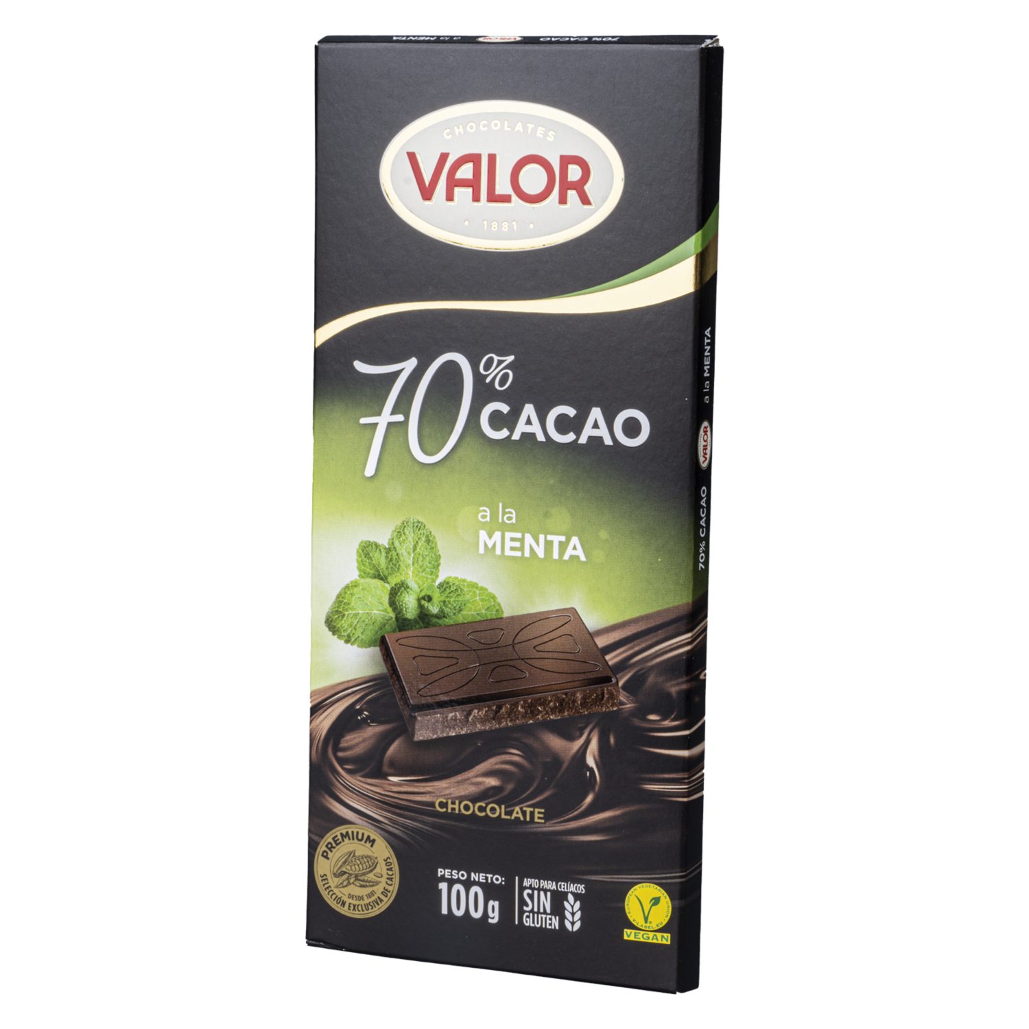 Chocolate De Cacao Menta VALOR 100 G