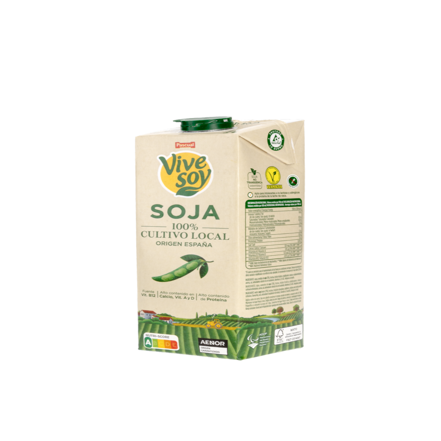 Bebida De Soya Natural VIVE SOY 1000 Ml