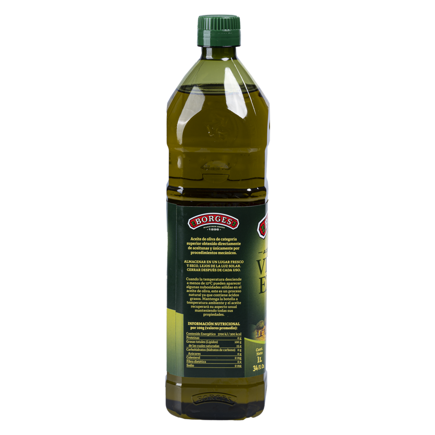 Aceite De Oliva Extra Virgen Original Pet BORGES 1000 Ml